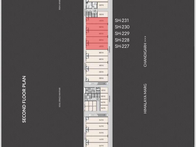 Pre Leased Showroom for sale jubilee walk Mohali